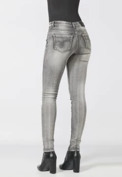 Koroshi Jeansy Skinny Fit - Gris 8 Koroshi Jeansy Skinny Fit - Gris -Ulla Popken Sklep 4520ad4d1f31466bbbae871f1e2198a4
