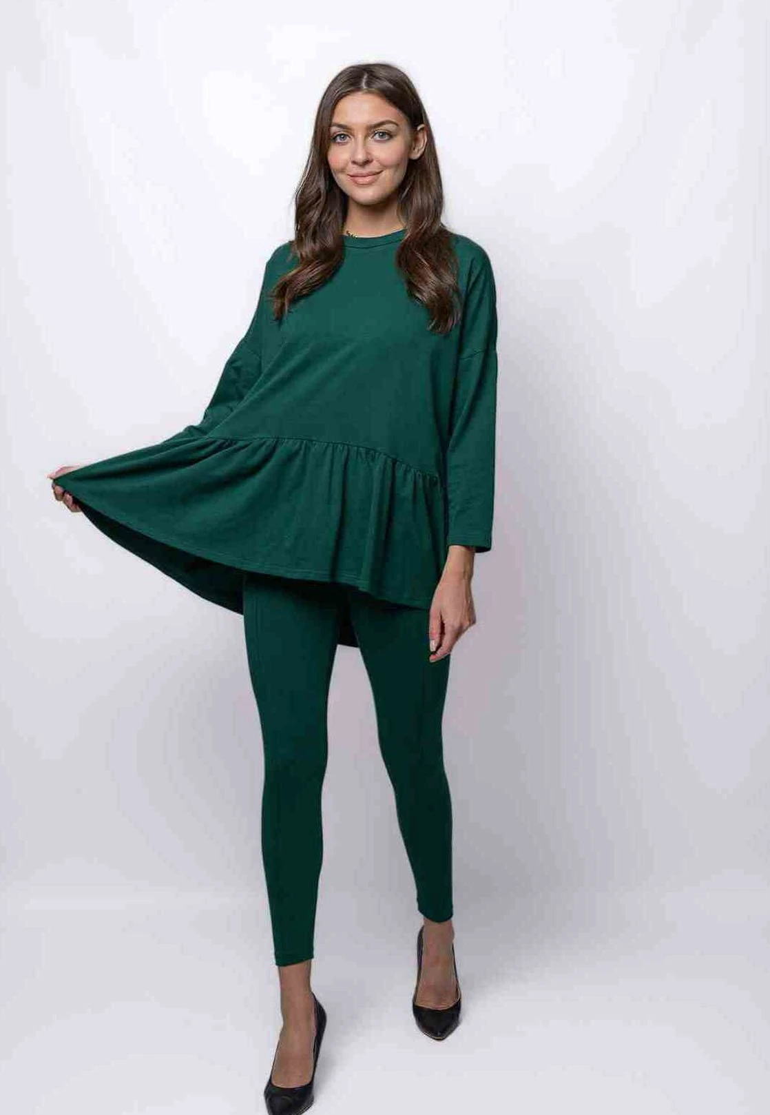 SET - Legginsy - Green 2 SET - Legginsy - Green - obrazek 2