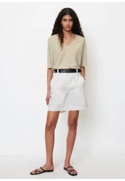 Marc O'Polo CATEGORY DETAILS FRENCH POCKETS - Szorty - White -Ulla Popken Sklep 476cfcf3f8fe4f829ab90a1a5777446a