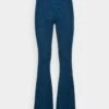 Marc O'Polo PANTS LONG FLARED - Spodnie Materiałowe - Glacier Blue