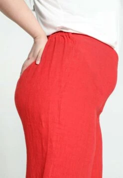 UNI - Spodnie Materiałowe - Red 11 UNI - Spodnie Materiałowe - Red -Ulla Popken Sklep 4926a33f114f422f988174f2780584d1