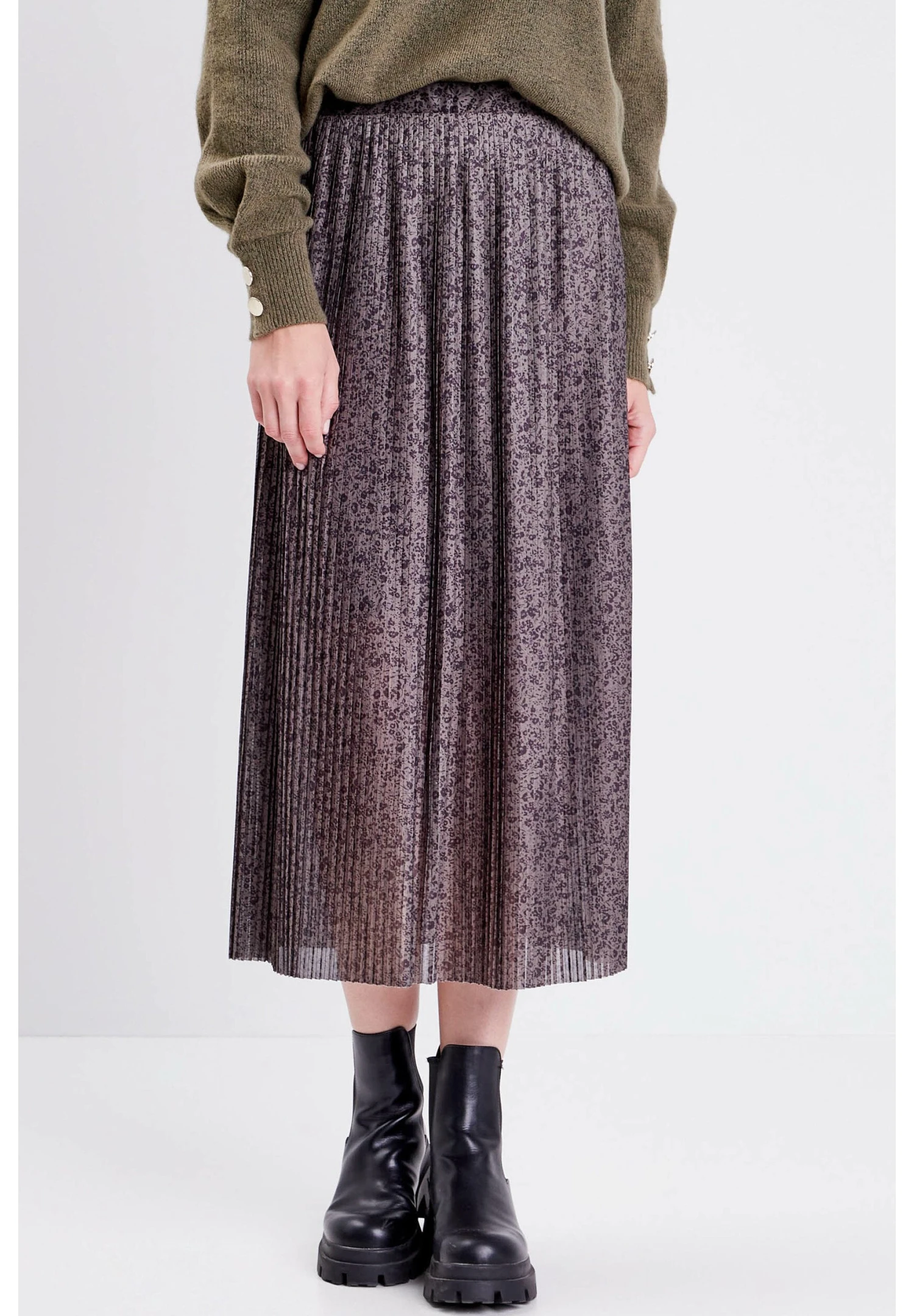 PLISSIERTER - Spódnica Plisowana - Brown 3 PLISSIERTER - Spódnica Plisowana - Brown - obrazek 3