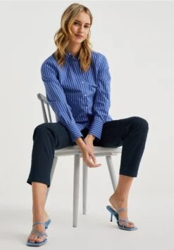 WE FASHION REGULAR FIT - Chinosy - Blue -Ulla Popken Sklep 4c849b77933d43ac8d79624a2017ce8e