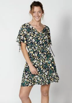 Koroshi SLEEVE SHORT - Sukienka Letnia - Navy -Ulla Popken Sklep 4d8cbef7c466407a9f0f63404bf7396d