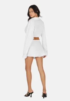 OW Collection ELLE MINI - Spódnica Mini - White -Ulla Popken Sklep 51705da65b2c4d1e8c83b677649a65a8