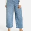 VERKÜRZT MIT WEITEM BEIN LOTTA - Jeansy Straight Leg - Blue Denim