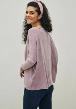 Next RAW EDGE V-NECK - Bluzka Z Długim Rękawem - Lilac Purple 9 Next RAW EDGE V-NECK - Bluzka Z Długim Rękawem - Lilac Purple -Ulla Popken Sklep 51d4402101474d4eba19658db475c764