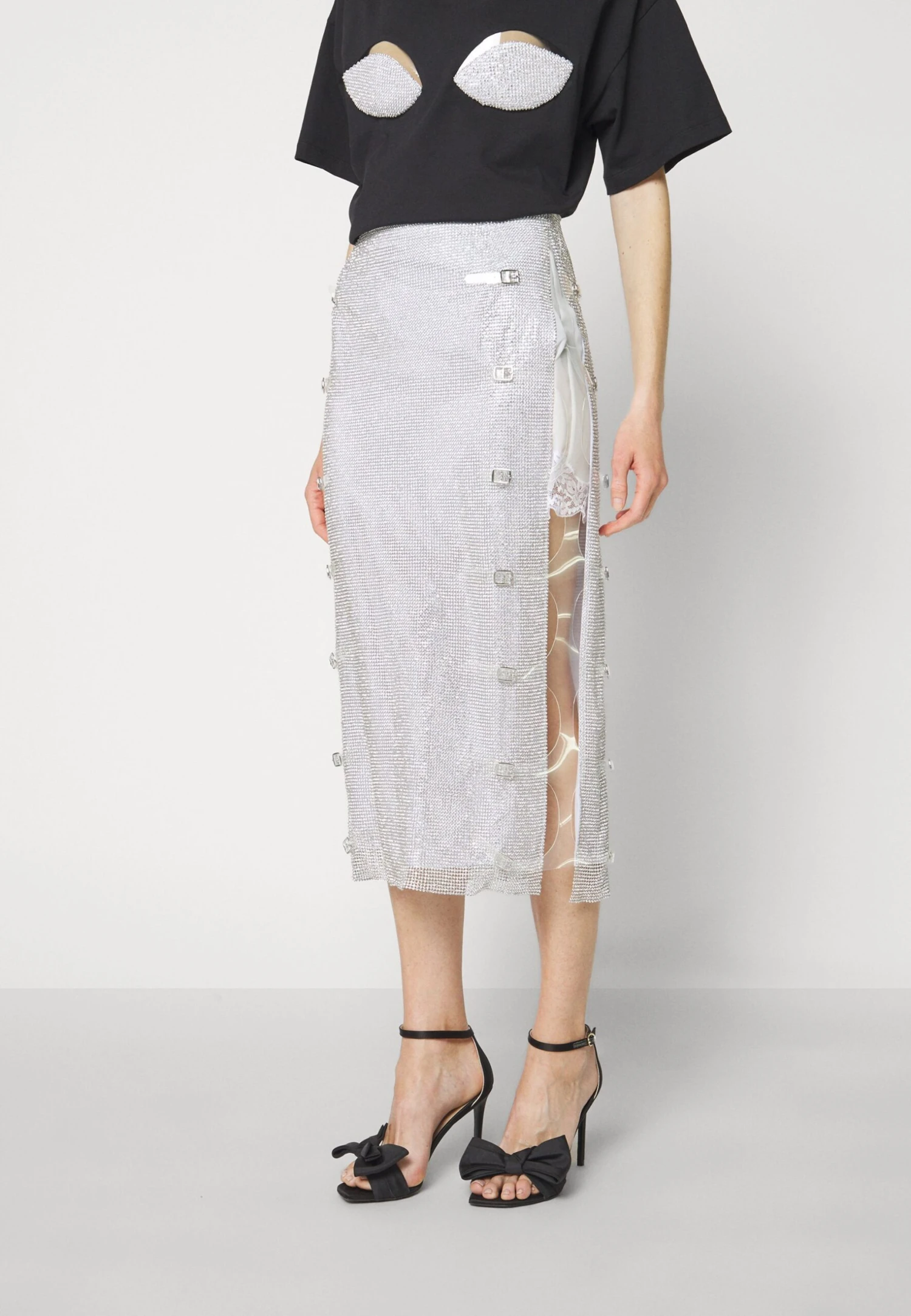 Christopher Kane THE LONGING SKIRT - Spódnica Ołówkowa - White 3 Christopher Kane THE LONGING SKIRT - Spódnica Ołówkowa - White - obrazek 3