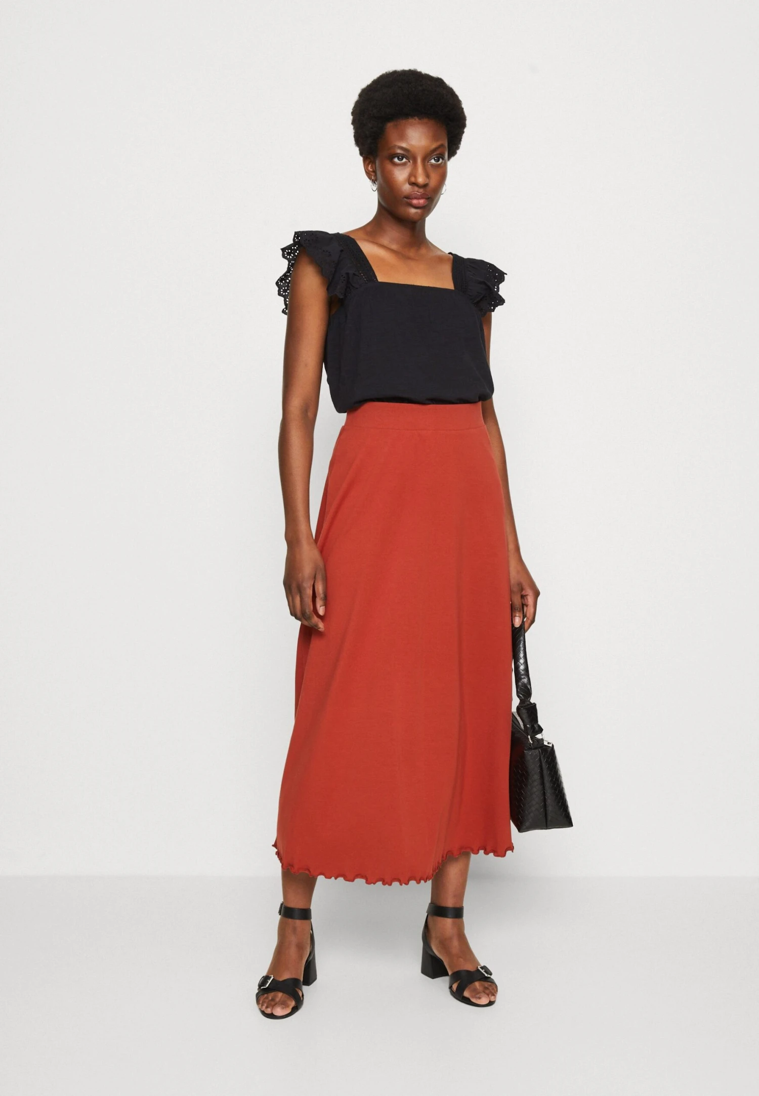 Edc By Esprit SKIRT LETTU - Spódnica Trapezowa - Terracotta 2 Edc By Esprit SKIRT LETTU - Spódnica Trapezowa - Terracotta - obrazek 2
