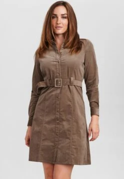 SIMLOUISE - Sukienka Koszulowa - Walnut