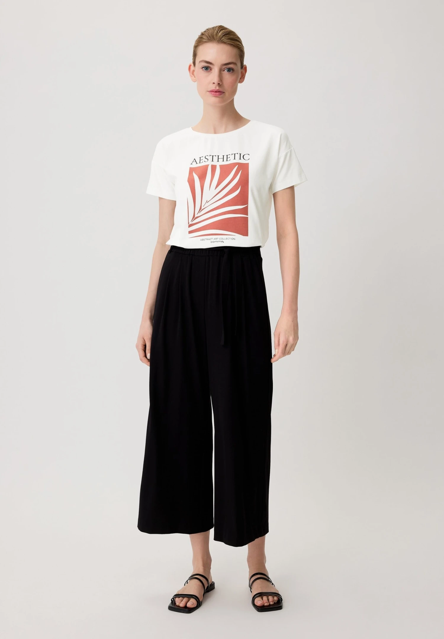 Comma MIT FRONTPRINT - T-shirt Z Nadrukiem - Weiß 2 Comma MIT FRONTPRINT - T-shirt Z Nadrukiem - Weiß - obrazek 2