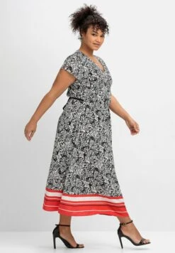 Sheego Sukienka Letnia - Schwarz Gemustert 9 Sheego Sukienka Letnia - Schwarz Gemustert -Ulla Popken Sklep 60b61c67d5204867b79a77424b1bd958