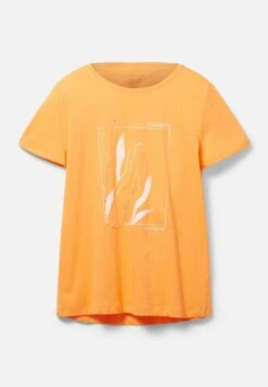 Tom Tailor MIT PRINT - T-shirt Z Nadrukiem - Bright Mango Orange -Ulla Popken Sklep 62f81e46c1b945e8a3b08a9e3edf25e1