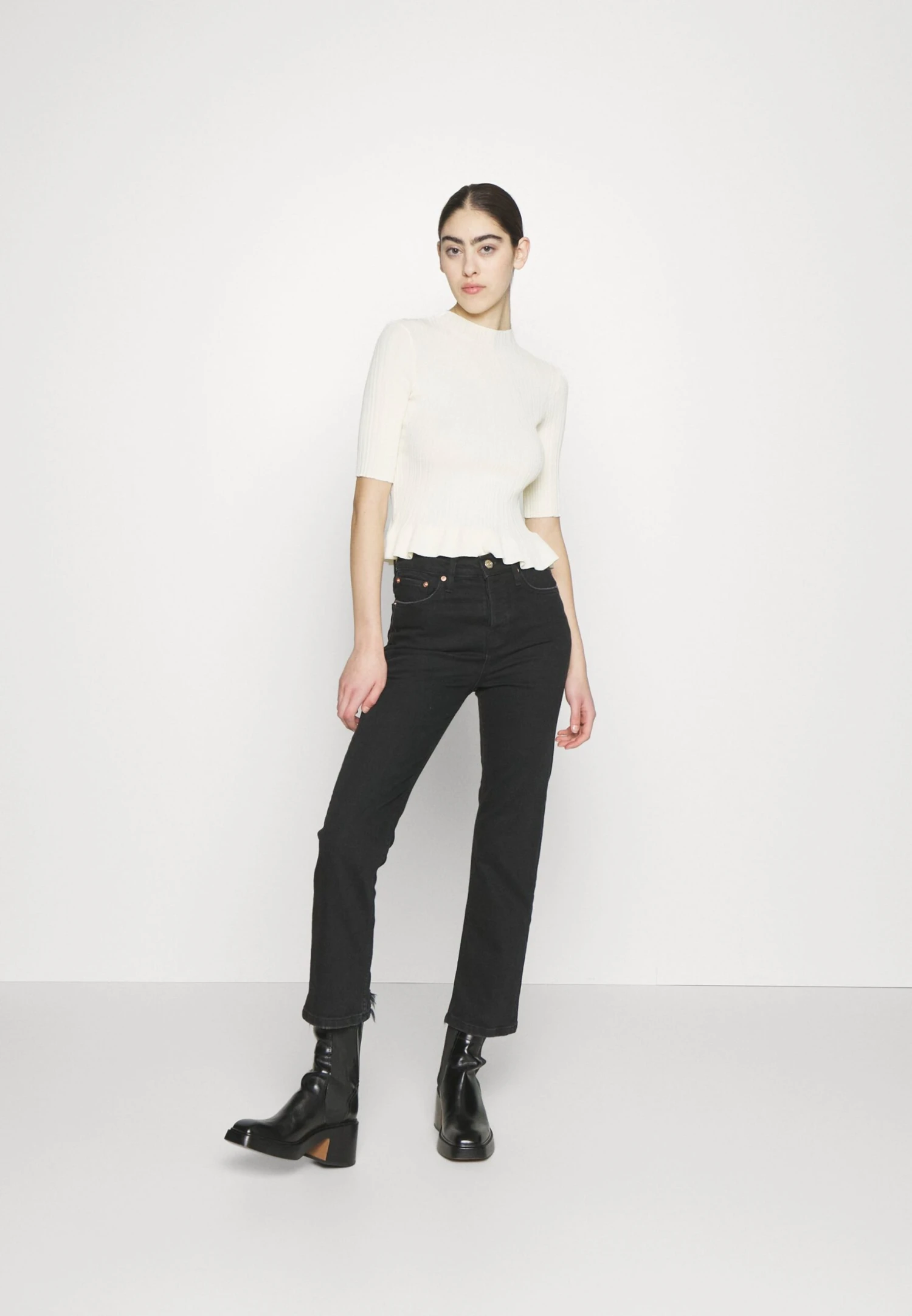 Maje MODY - T-shirt Z Nadrukiem - Ecru 5 Maje MODY - T-shirt Z Nadrukiem - Ecru - obrazek 5