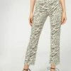 Calzedonia MIT HOHEM BUND IM CROPPED-SCHNITT - Jeansy Straight Leg - Zebra Print