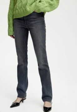 Gestuz ALBIAGZ - Jeansy Straight Leg - Washed Black