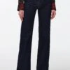 7 For All Mankind MODERN DOJO ROYAL - Jeansy Bootcut - Dark Blue