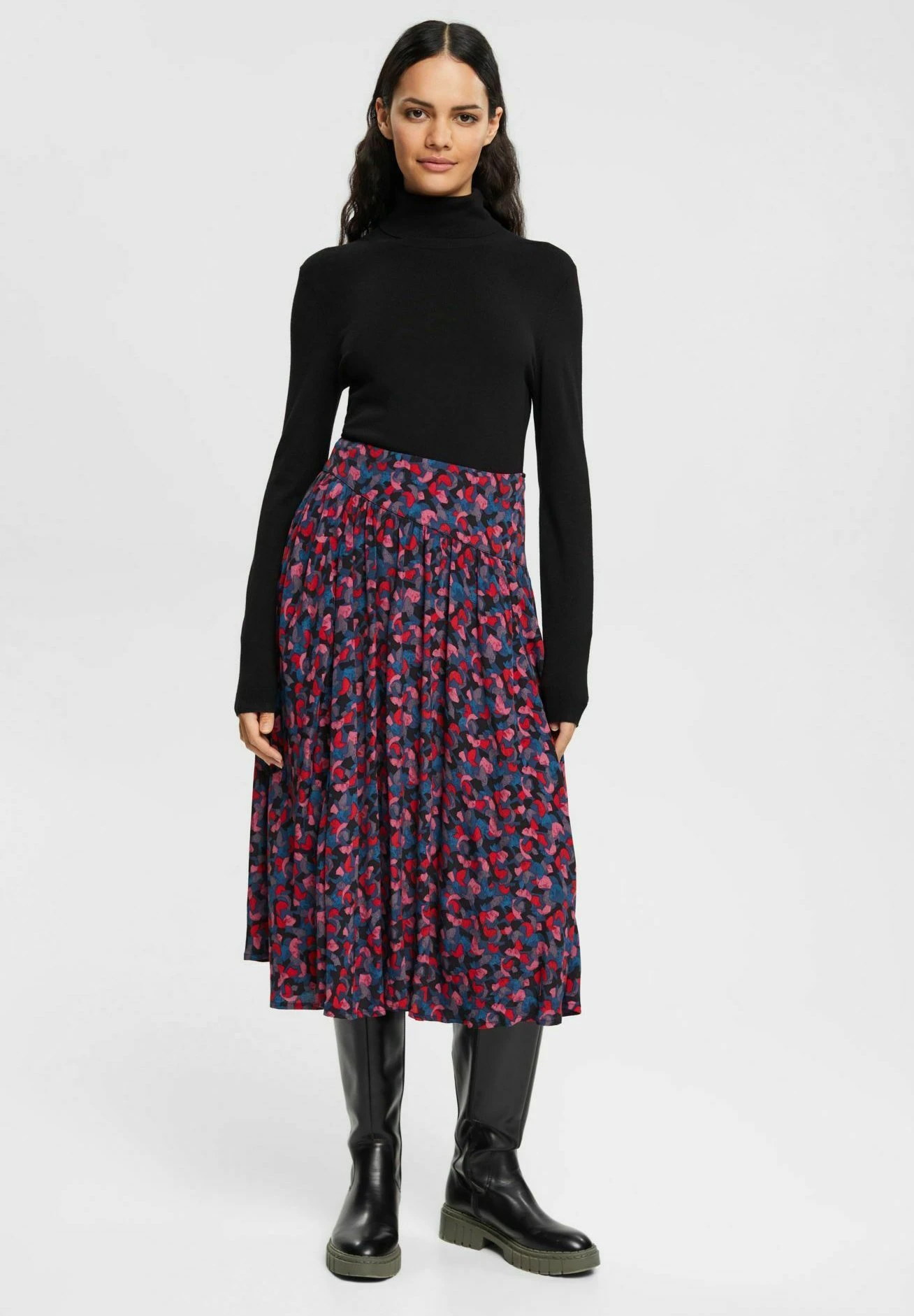 ESPRIT GERAFFTER MIT PRINT - Spódnica Plisowana - Pink 2 ESPRIT GERAFFTER MIT PRINT - Spódnica Plisowana - Pink - obrazek 2