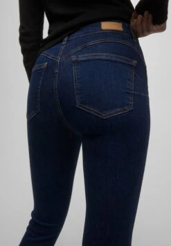 PULL & BEAR PUSH UP - Jeansy Skinny Fit - Dark Blue -Ulla Popken Sklep 756ef284ab72464d943fb53d7c6e9403