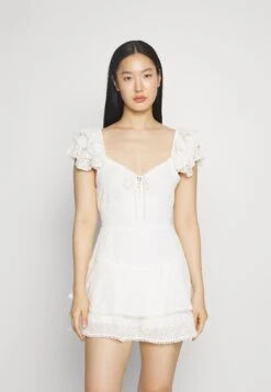 Alice + Olivia HARTFORD BUSTIER ROMPER - Sukienka Letnia - White