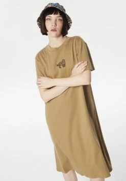 Twist RELAXED FIT EMBROIDERED COMBED COTTON - Sukienka Letnia - Green