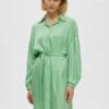 Selected Femme SLFIRENE TONIA SHIRT DRESS - Sukienka Koszulowa - Absinthe Green