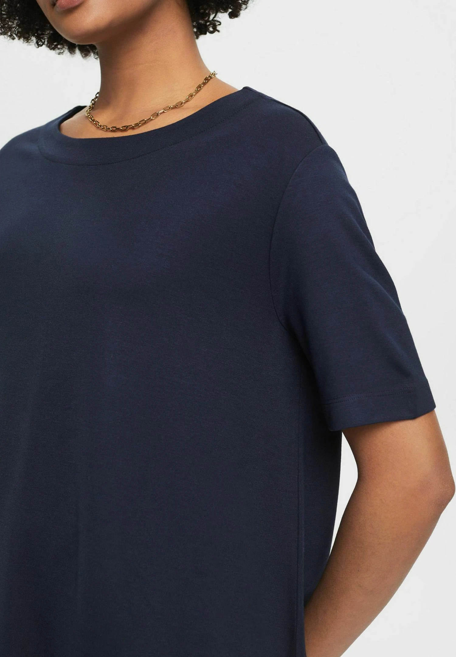 ESPRIT Sukienka Z Dżerseju - Navy 6 ESPRIT Sukienka Z Dżerseju - Navy - obrazek 6