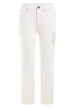 Guess STICKEREI - Jeansy Straight Leg - Weiß -Ulla Popken Sklep 7f2ed3eee86345ed86deec41a0efbd0b