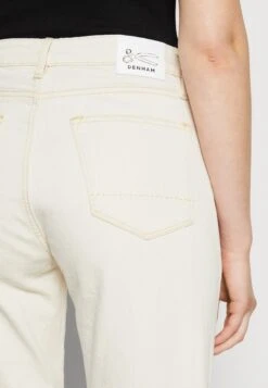 Denham BARDOT - Jeansy Straight Leg - Ecru -Ulla Popken Sklep 80c4067708fb4265a0fc102882d1d4d4