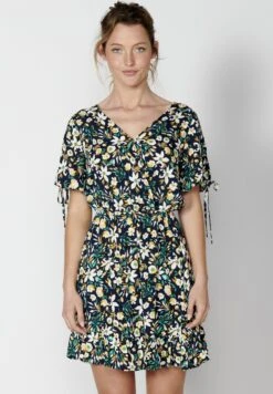 Koroshi SLEEVE SHORT - Sukienka Letnia - Navy