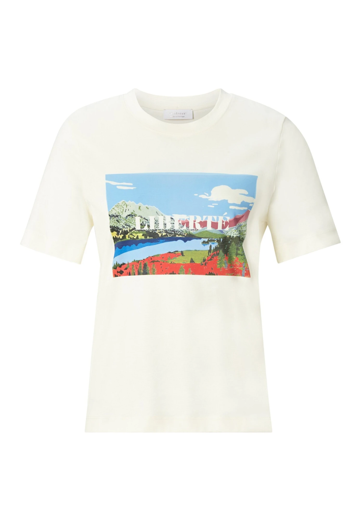 Rich&royal MIT AUFDRUCK - T-shirt Z Nadrukiem - Buttermilk 5 Rich&royal MIT AUFDRUCK - T-shirt Z Nadrukiem - Buttermilk - obrazek 5