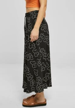 URBAN CLASSICS Spódnica Trapezowa - Blackflower -Ulla Popken Sklep 87633eef74f146ceb1ff8e2a7b76e5dc