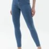 MIT HOHER TAILLE - Jeansy Skinny Fit - Light Denim