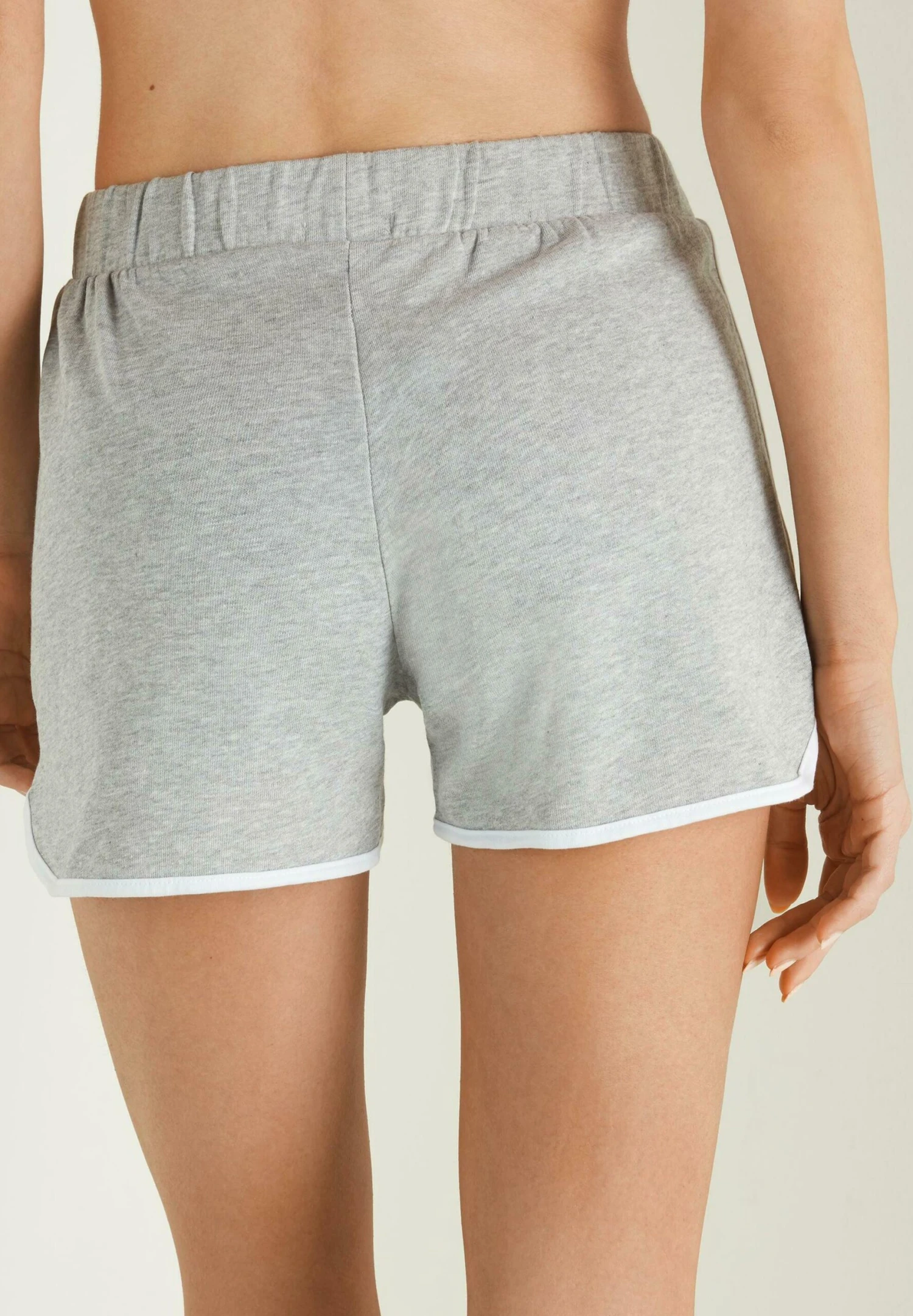 MIT PASPELIERUNG - Szorty - Grigio Chiaro Mel Bianco 2 MIT PASPELIERUNG - Szorty - Grigio Chiaro Mel Bianco - obrazek 2