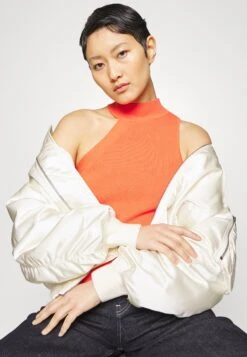 DKNY MOCK NECK SWEATER - Top - Persimmon -Ulla Popken Sklep 8a472f4d93ca46d9a3030820c3f20cd2