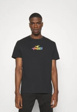 Hollister Co. PRIDE TEE UNISEX - T-shirt Z Nadrukiem - Black