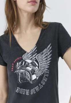 Ikks MIT PRINT - T-shirt Z Nadrukiem - Black 7 Ikks MIT PRINT - T-shirt Z Nadrukiem - Black -Ulla Popken Sklep 8c6bd36c4b784600a22cf6c198f0c708