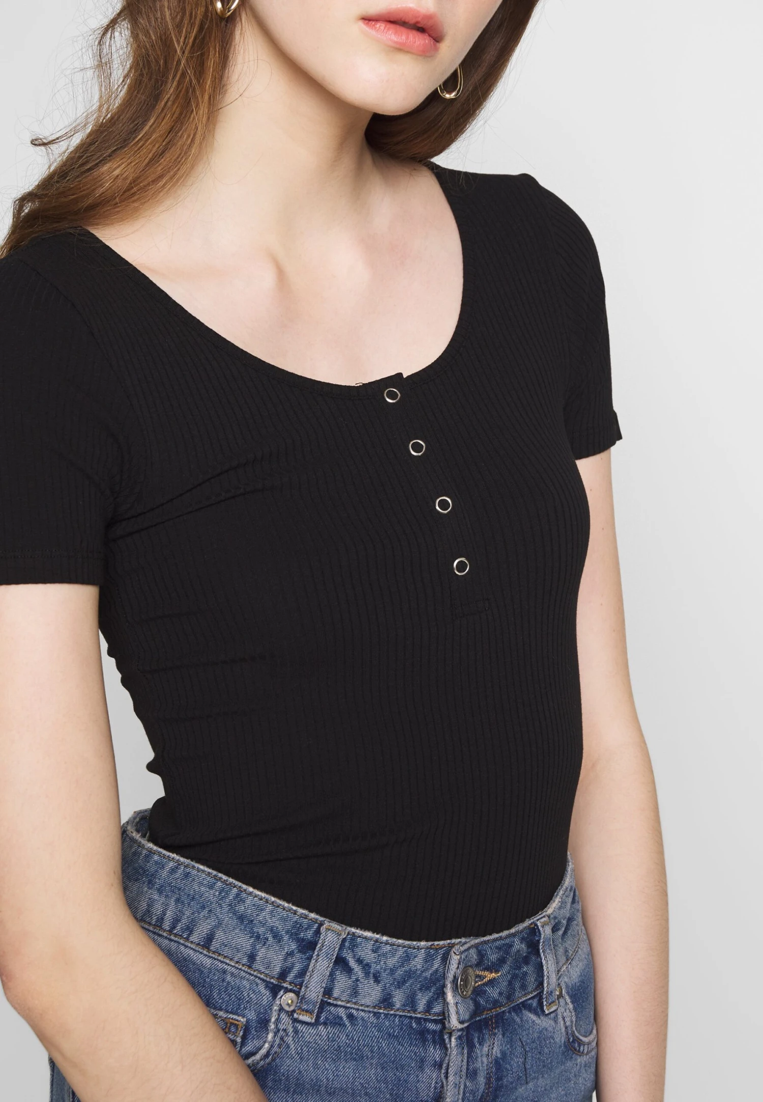 Pieces NOOS - T-shirt Z Nadrukiem - Black 6 Pieces NOOS - T-shirt Z Nadrukiem - Black - obrazek 6