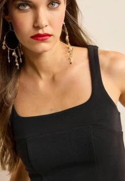 Next CROPPED - Top - Black -Ulla Popken Sklep 8e145901d7bf4225b6c844e1e5a96226