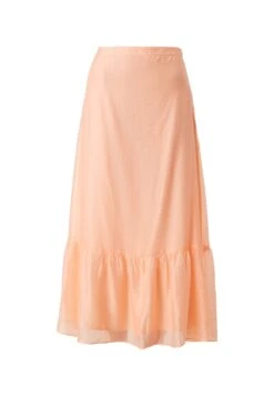 S.Oliver BLACK LABEL MET RUCHES AAN DE ZOOM - Długa Spódnica - Peach -Ulla Popken Sklep 8f3b12a484f64d9b991ae3e9e7f19330