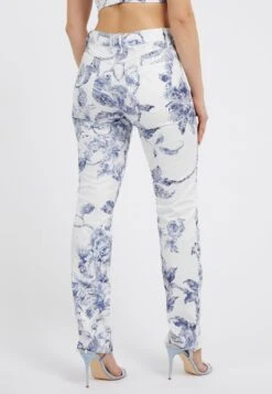 Guess BLUMENPRINT - Spodnie Materiałowe - Hellblau -Ulla Popken Sklep 907941cda3a04b0585da25289d7328f3