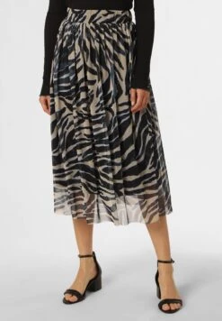 Marie Lund Spódnica Trapezowa - Marine Beige