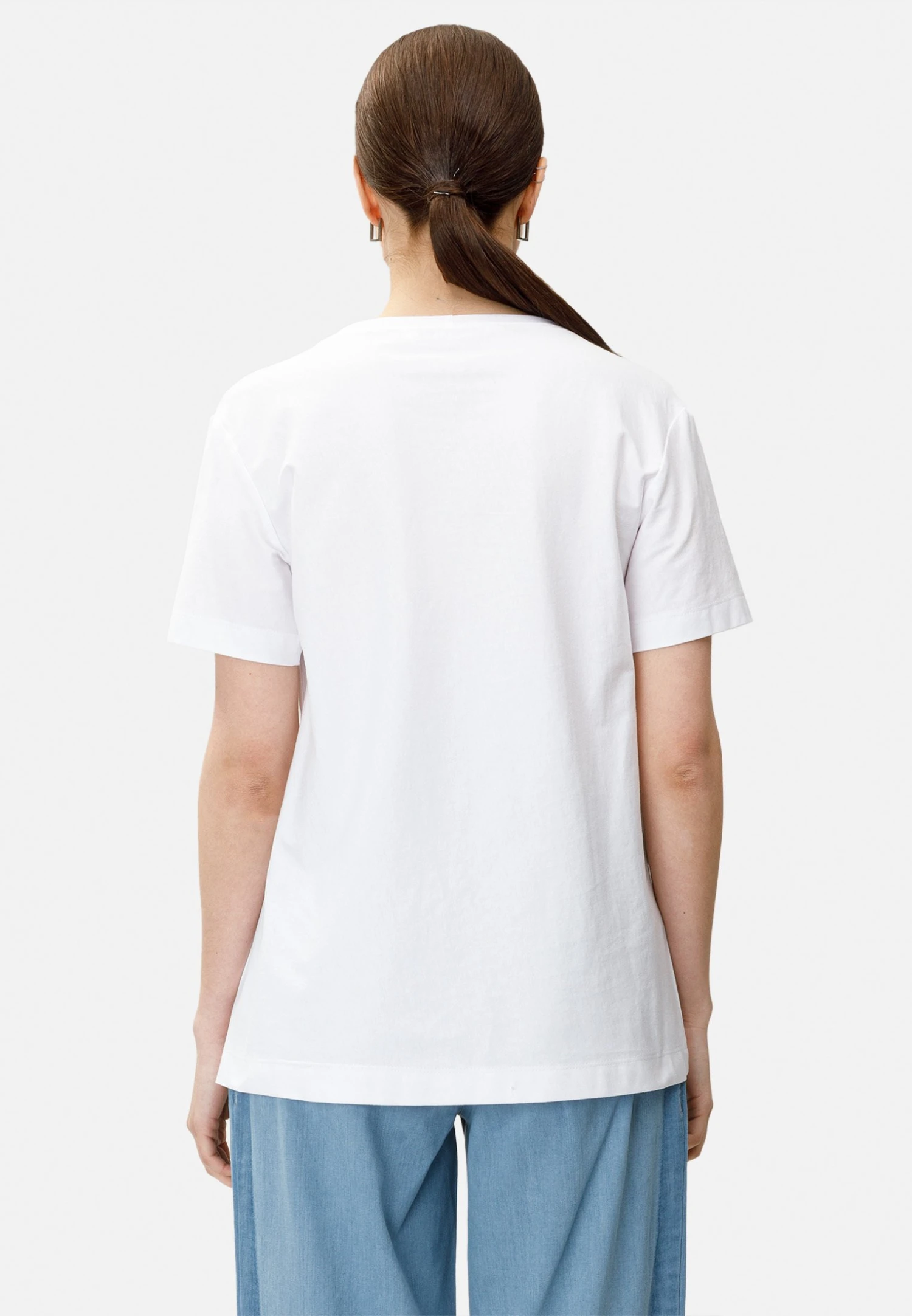 HELMIDGE T-shirt Z Nadrukiem - Weiss Brille 3 HELMIDGE T-shirt Z Nadrukiem - Weiss Brille - obrazek 3