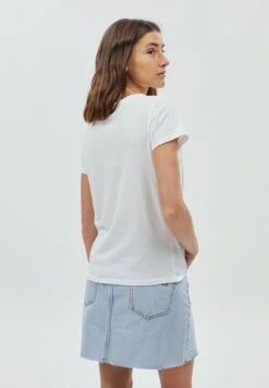 SHORT SLEEVE TIGER PRINT WITH STUDS - T-shirt Z Nadrukiem - White -Ulla Popken Sklep 9656390289e94af0a4449a065963a950