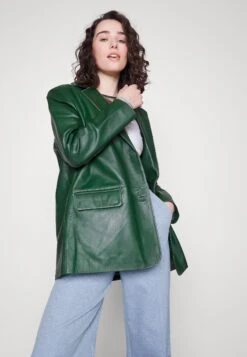 Another Label MARLENE PANTS - Spodnie Materiałowe - Dusty Blue -Ulla Popken Sklep 97011311862b4794b806e2c77209e6a4