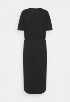 DKNY LOGO DRAWSTRING - Sukienka Z Dżerseju - Black -Ulla Popken Sklep 973a70fe1bb841bcbef9a0090a8f30a4