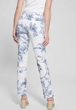 Guess BLUMENPRINT - Spodnie Materiałowe - Hellblau -Ulla Popken Sklep 9764487ed6724a5aaf8fd835f697095a