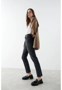Gina Tricot Jeansy Slim Fit - Washed Black