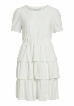 Vila GESTUFTES - Sukienka Letnia - Cloud Dancer -Ulla Popken Sklep 9976eaf6eeff48b3a8ca291d44899751