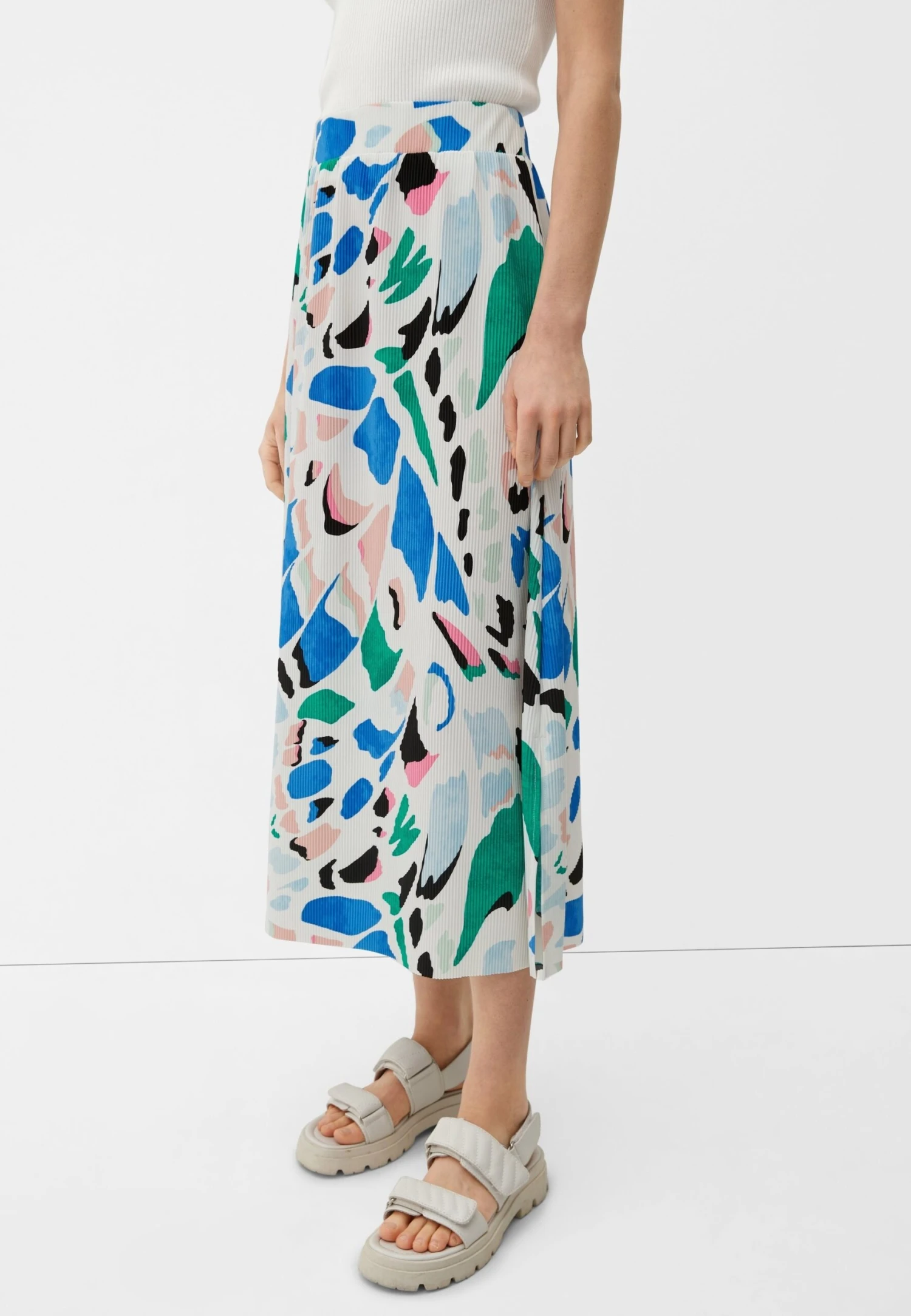 S.Oliver MIT ALLOVER - Spódnica Trapezowa - Ecru 3 S.Oliver MIT ALLOVER - Spódnica Trapezowa - Ecru - obrazek 3